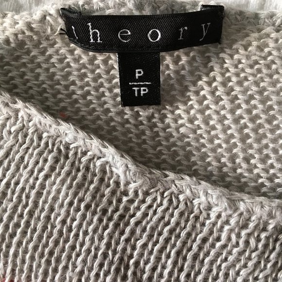 Theory linen pullover top - Picture 4 of 6